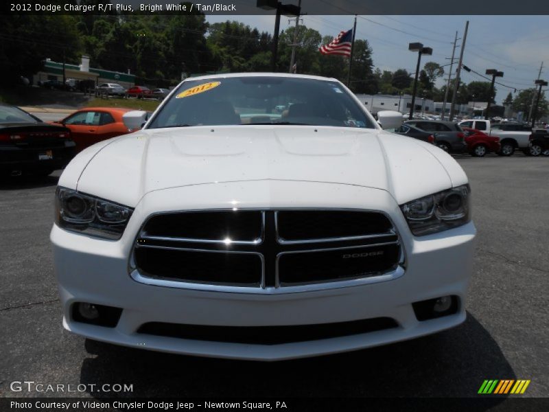 Bright White / Tan/Black 2012 Dodge Charger R/T Plus