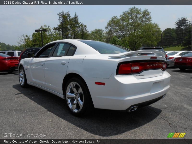 Bright White / Tan/Black 2012 Dodge Charger R/T Plus