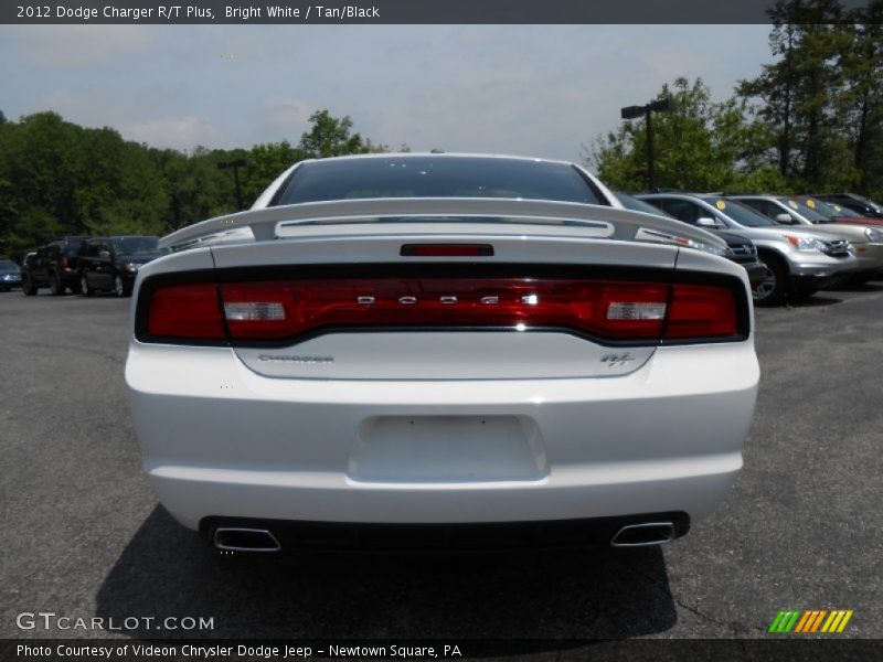 Bright White / Tan/Black 2012 Dodge Charger R/T Plus