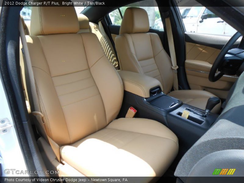 Bright White / Tan/Black 2012 Dodge Charger R/T Plus