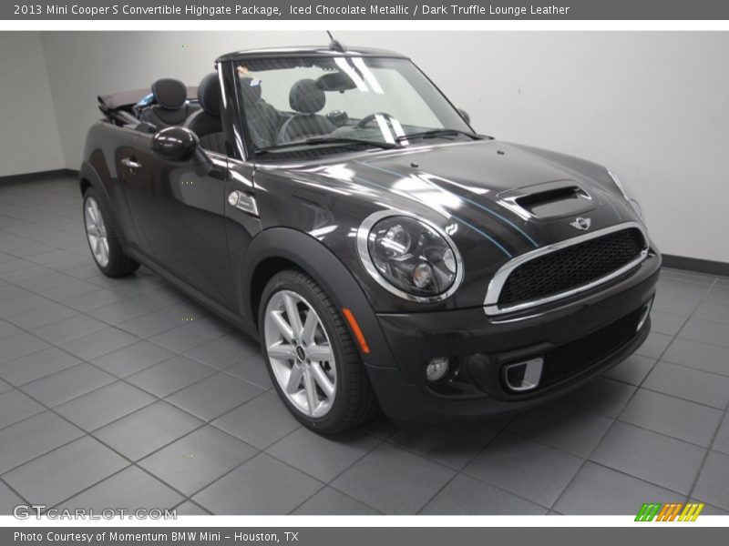 Iced Chocolate Metallic / Dark Truffle Lounge Leather 2013 Mini Cooper S Convertible Highgate Package