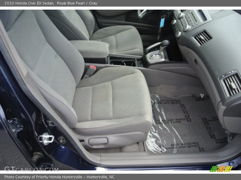 Royal Blue Pearl / Gray 2010 Honda Civic EX Sedan