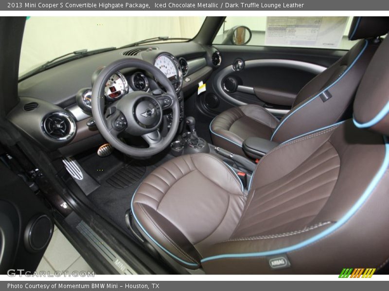 Iced Chocolate Metallic / Dark Truffle Lounge Leather 2013 Mini Cooper S Convertible Highgate Package