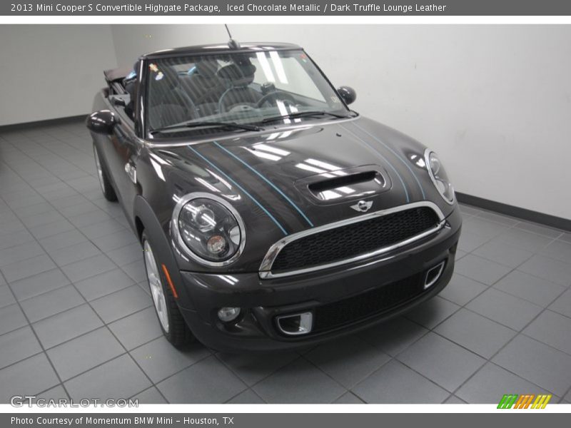 Iced Chocolate Metallic / Dark Truffle Lounge Leather 2013 Mini Cooper S Convertible Highgate Package
