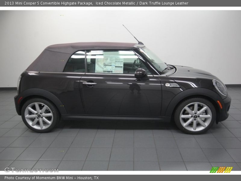 Iced Chocolate Metallic / Dark Truffle Lounge Leather 2013 Mini Cooper S Convertible Highgate Package