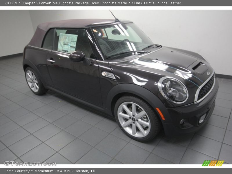 Iced Chocolate Metallic / Dark Truffle Lounge Leather 2013 Mini Cooper S Convertible Highgate Package