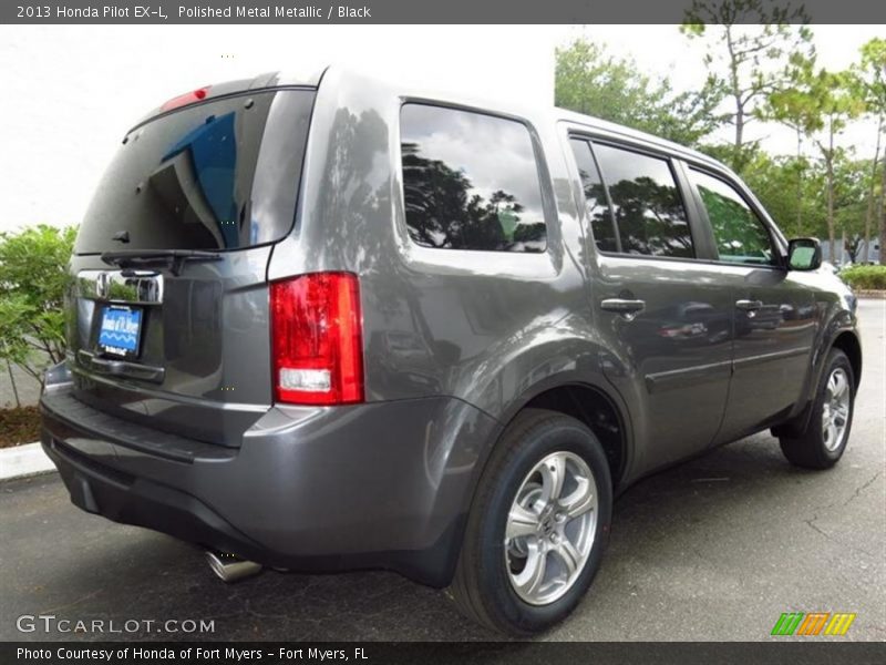 Polished Metal Metallic / Black 2013 Honda Pilot EX-L