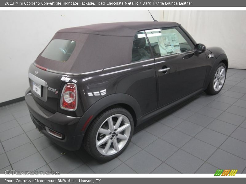 Iced Chocolate Metallic / Dark Truffle Lounge Leather 2013 Mini Cooper S Convertible Highgate Package