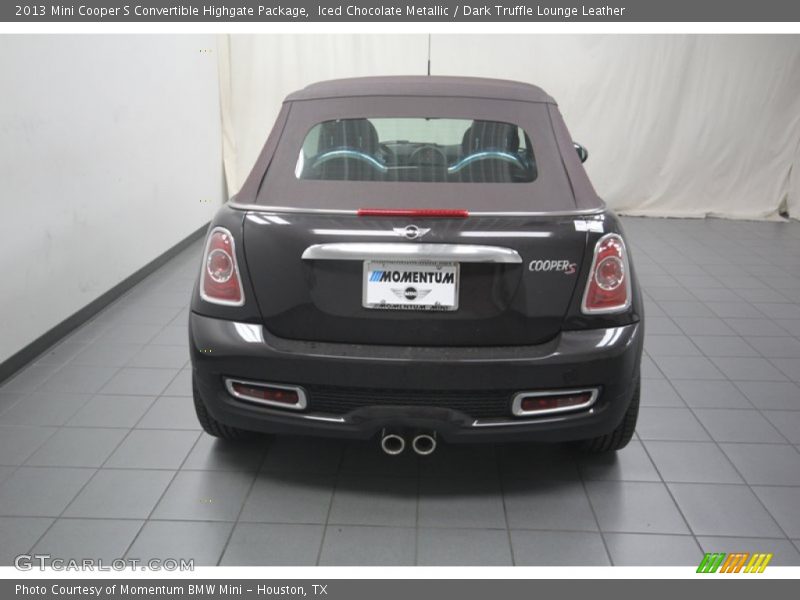 Iced Chocolate Metallic / Dark Truffle Lounge Leather 2013 Mini Cooper S Convertible Highgate Package