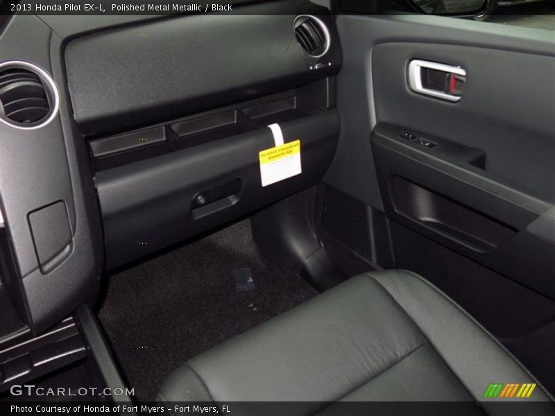 Polished Metal Metallic / Black 2013 Honda Pilot EX-L