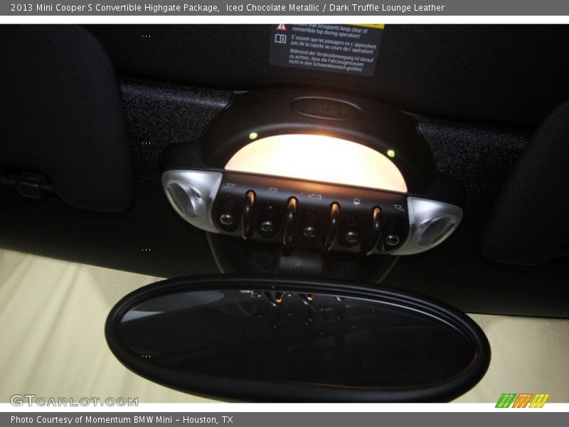 Iced Chocolate Metallic / Dark Truffle Lounge Leather 2013 Mini Cooper S Convertible Highgate Package