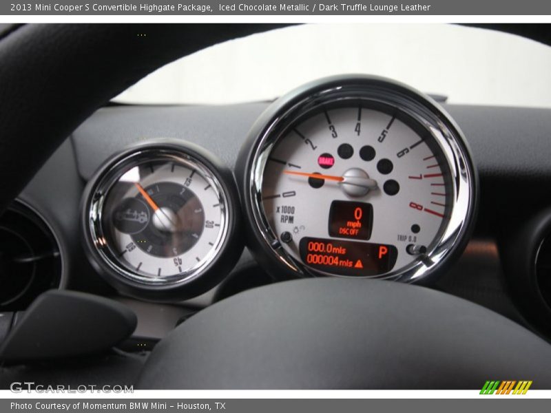 Iced Chocolate Metallic / Dark Truffle Lounge Leather 2013 Mini Cooper S Convertible Highgate Package