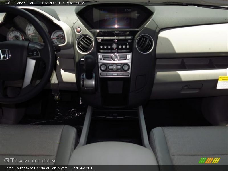 Obsidian Blue Pearl / Gray 2013 Honda Pilot EX