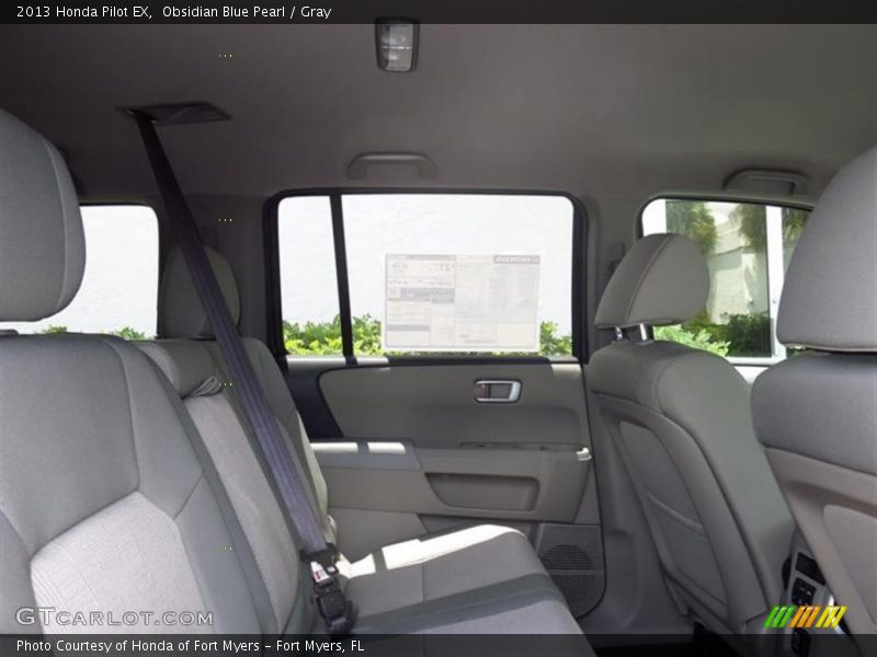Obsidian Blue Pearl / Gray 2013 Honda Pilot EX