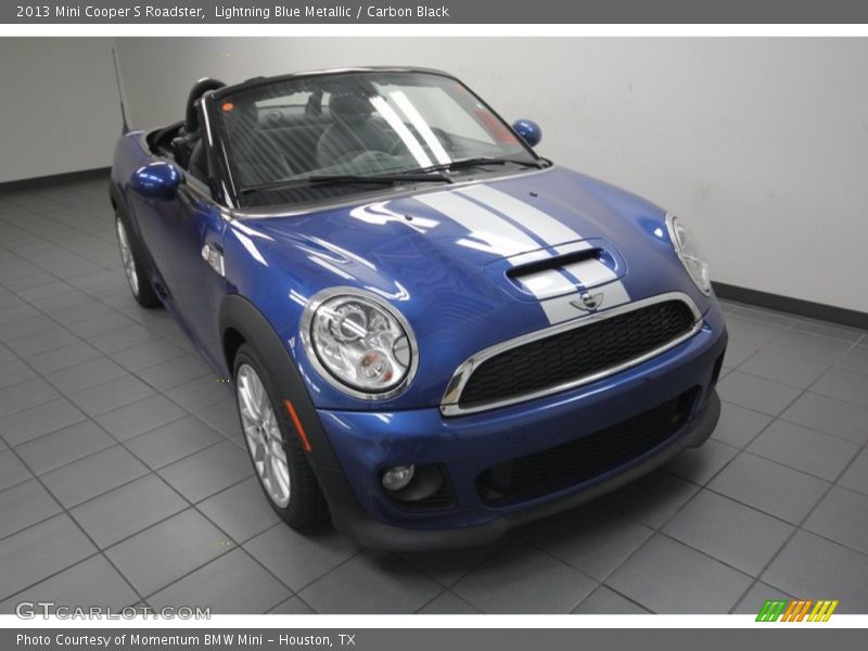 Lightning Blue Metallic / Carbon Black 2013 Mini Cooper S Roadster