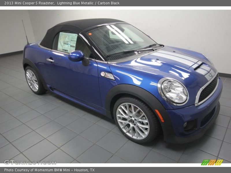 Lightning Blue Metallic / Carbon Black 2013 Mini Cooper S Roadster