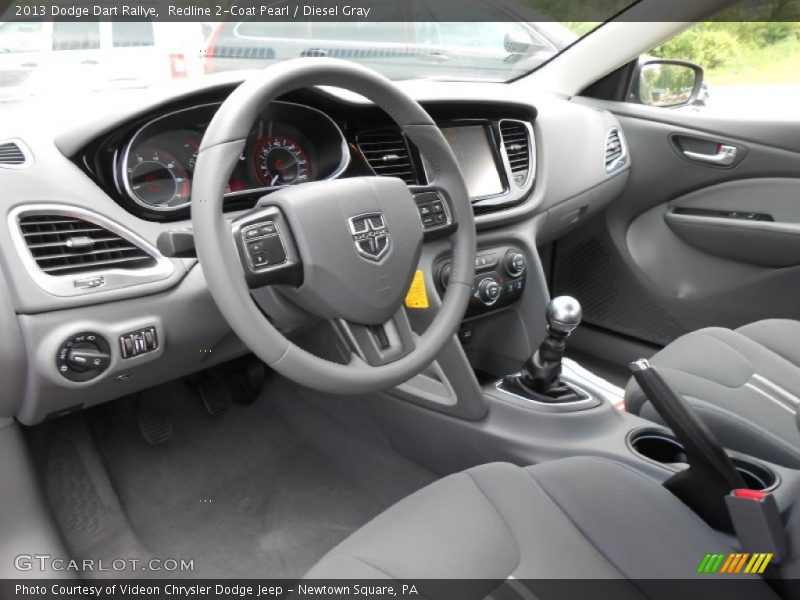Diesel Gray Interior - 2013 Dart Rallye 