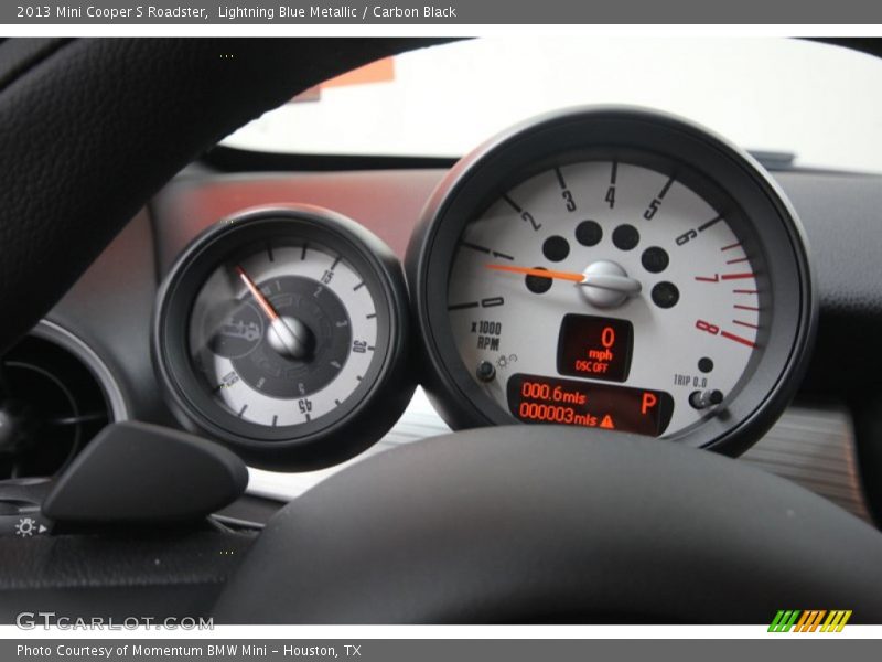 Lightning Blue Metallic / Carbon Black 2013 Mini Cooper S Roadster