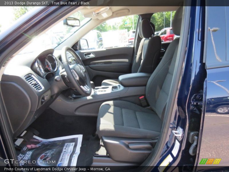 True Blue Pearl / Black 2013 Dodge Durango SXT