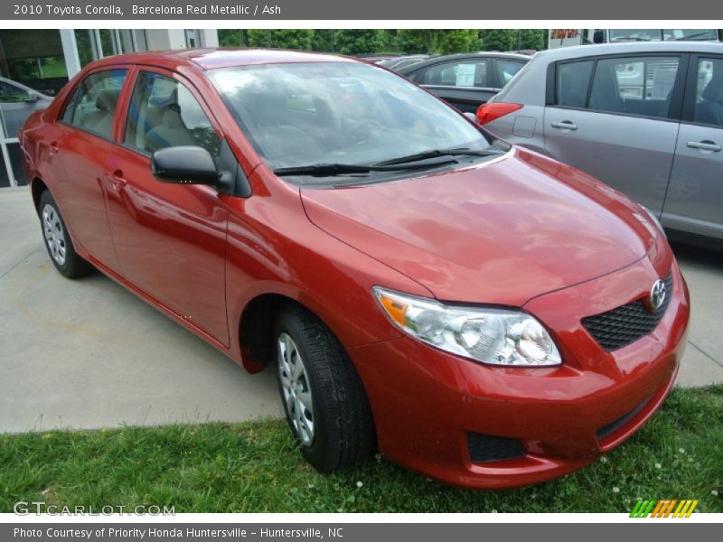 Barcelona Red Metallic / Ash 2010 Toyota Corolla