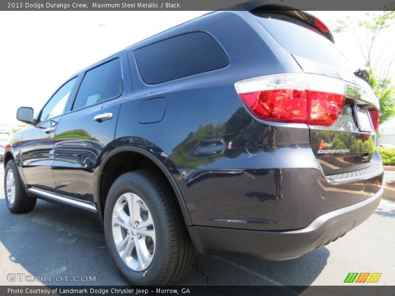 Maximum Steel Metallic / Black 2013 Dodge Durango Crew