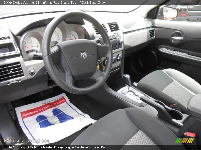 Inferno Red Crystal Pearl / Dark Slate Gray 2009 Dodge Avenger SE