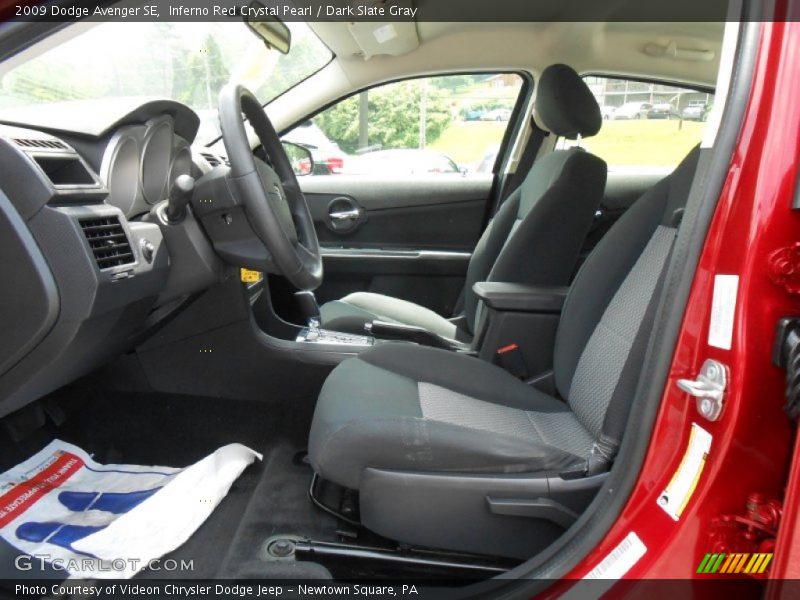 Inferno Red Crystal Pearl / Dark Slate Gray 2009 Dodge Avenger SE