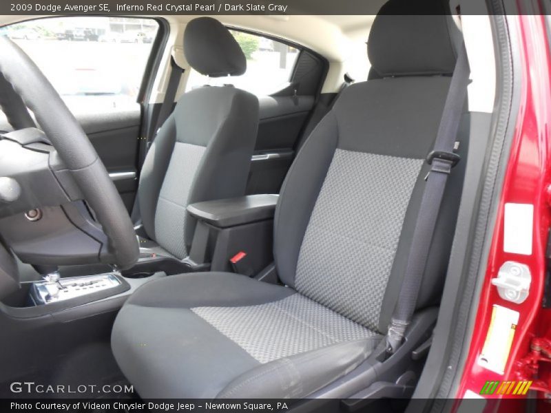Inferno Red Crystal Pearl / Dark Slate Gray 2009 Dodge Avenger SE