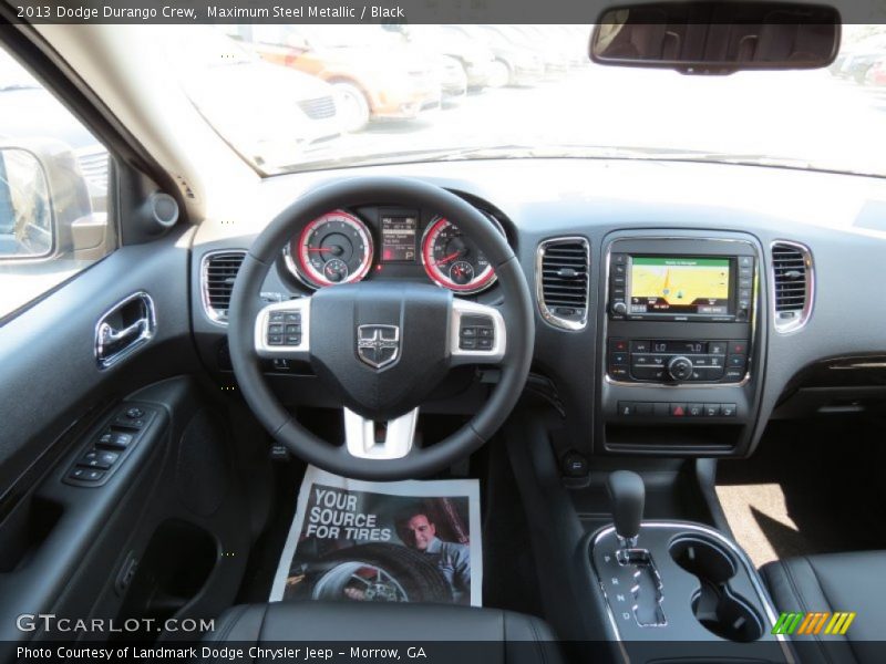 Maximum Steel Metallic / Black 2013 Dodge Durango Crew