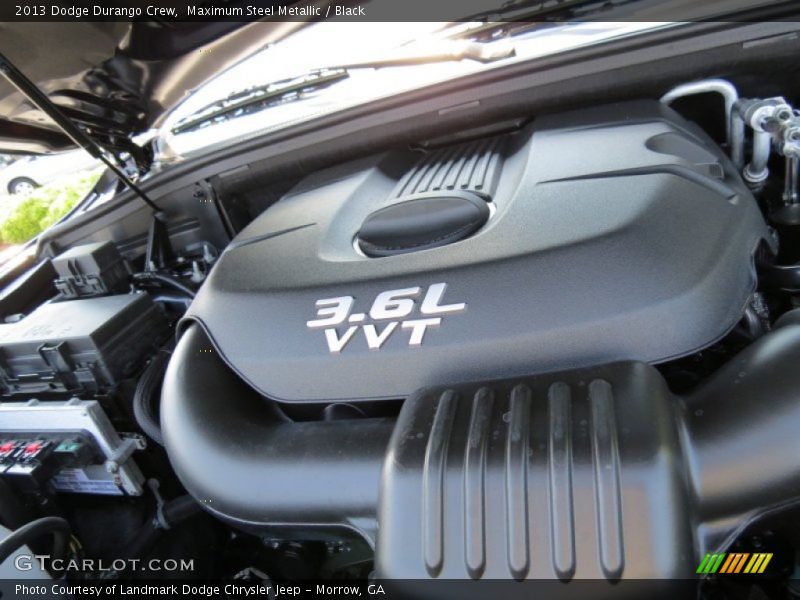 Maximum Steel Metallic / Black 2013 Dodge Durango Crew