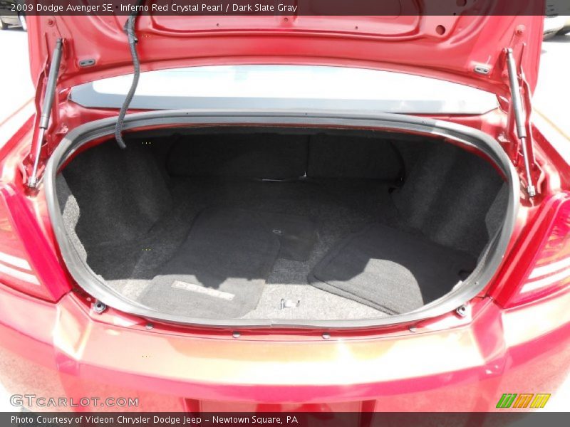Inferno Red Crystal Pearl / Dark Slate Gray 2009 Dodge Avenger SE