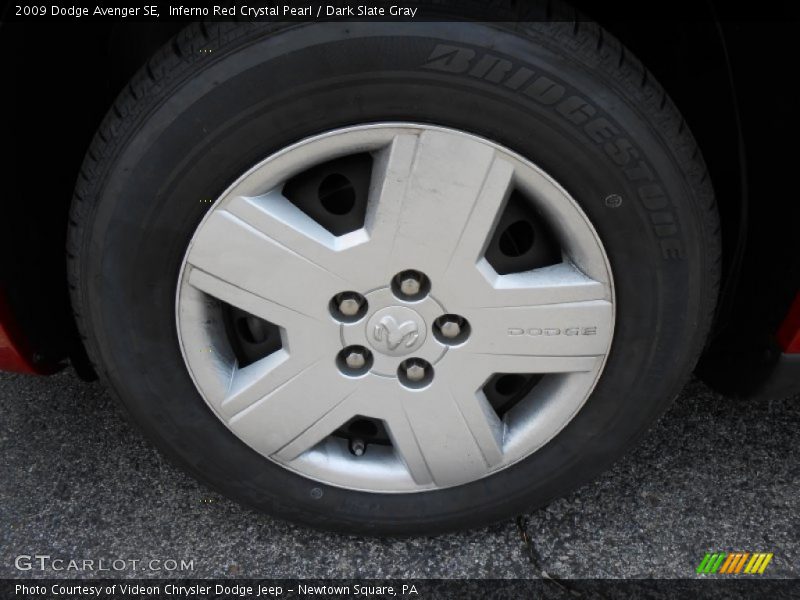 Inferno Red Crystal Pearl / Dark Slate Gray 2009 Dodge Avenger SE