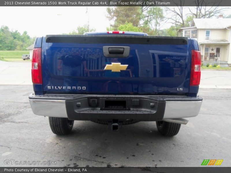 Blue Topaz Metallic / Dark Titanium 2013 Chevrolet Silverado 1500 Work Truck Regular Cab 4x4