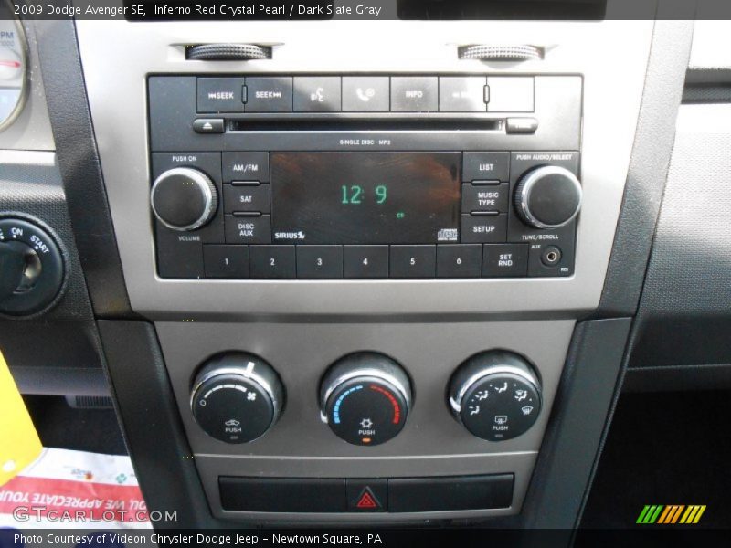 Inferno Red Crystal Pearl / Dark Slate Gray 2009 Dodge Avenger SE