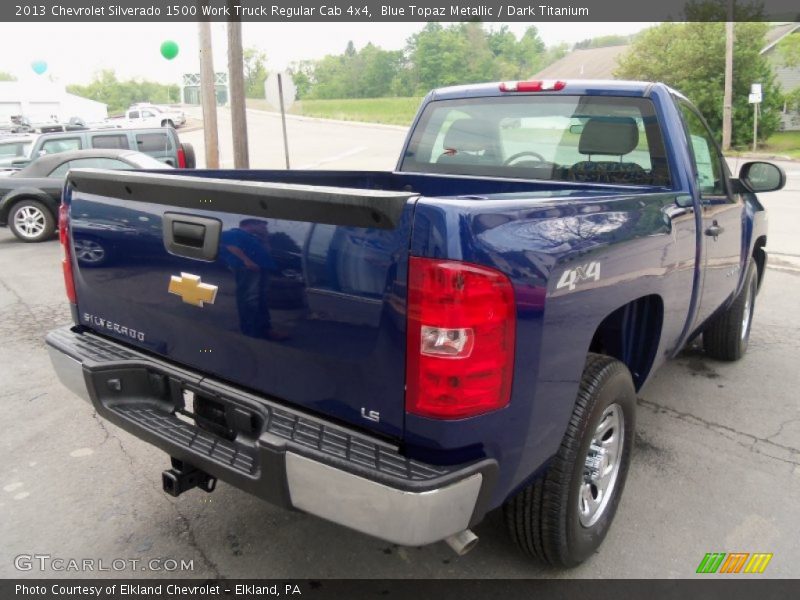 Blue Topaz Metallic / Dark Titanium 2013 Chevrolet Silverado 1500 Work Truck Regular Cab 4x4