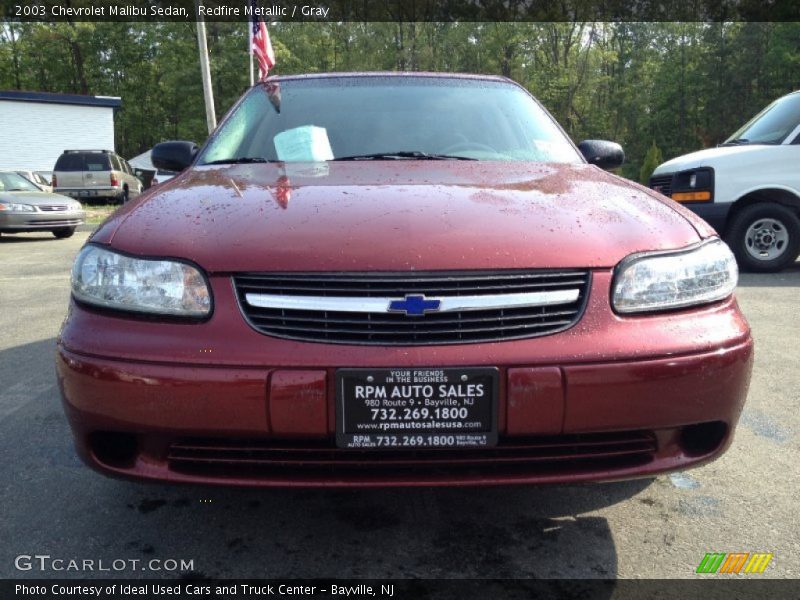 Redfire Metallic / Gray 2003 Chevrolet Malibu Sedan
