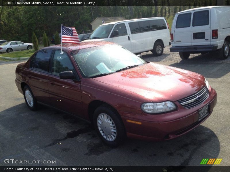 Redfire Metallic / Gray 2003 Chevrolet Malibu Sedan