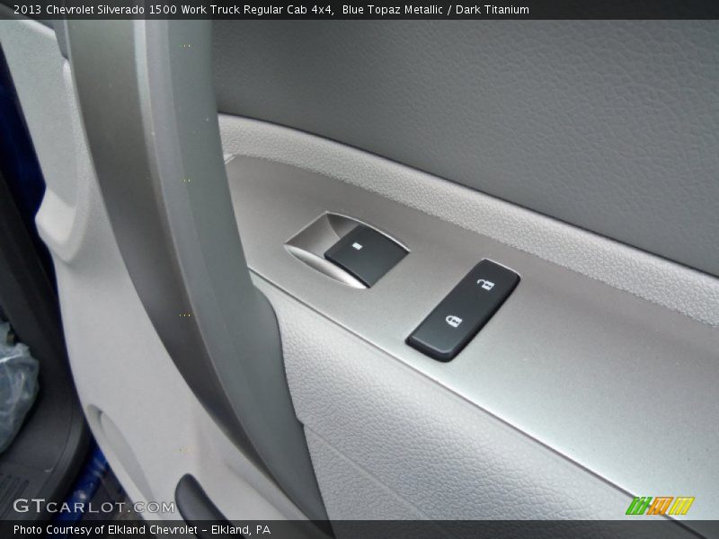 Blue Topaz Metallic / Dark Titanium 2013 Chevrolet Silverado 1500 Work Truck Regular Cab 4x4