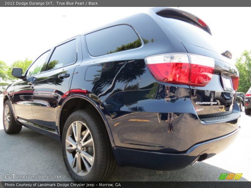 True Blue Pearl / Black 2013 Dodge Durango SXT