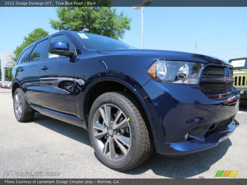 True Blue Pearl / Black 2013 Dodge Durango SXT
