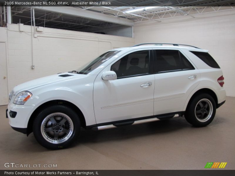 Alabaster White / Black 2006 Mercedes-Benz ML 500 4Matic