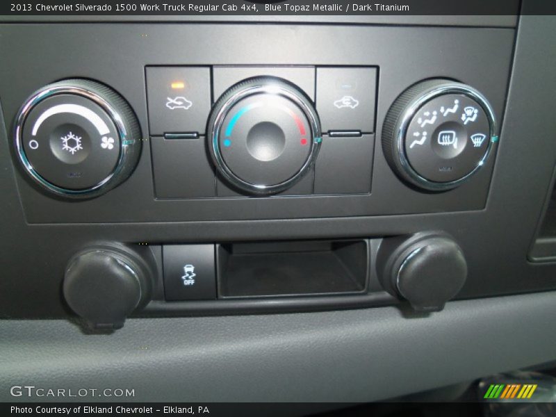 Blue Topaz Metallic / Dark Titanium 2013 Chevrolet Silverado 1500 Work Truck Regular Cab 4x4