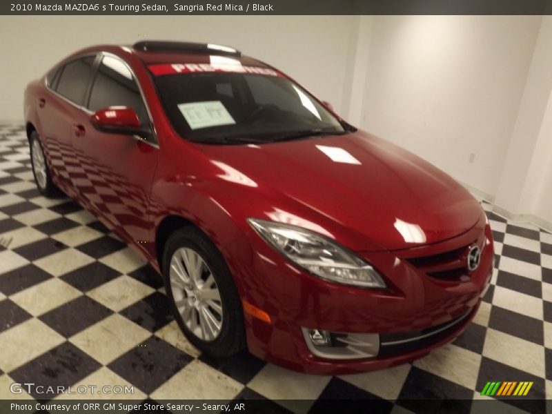 Sangria Red Mica / Black 2010 Mazda MAZDA6 s Touring Sedan