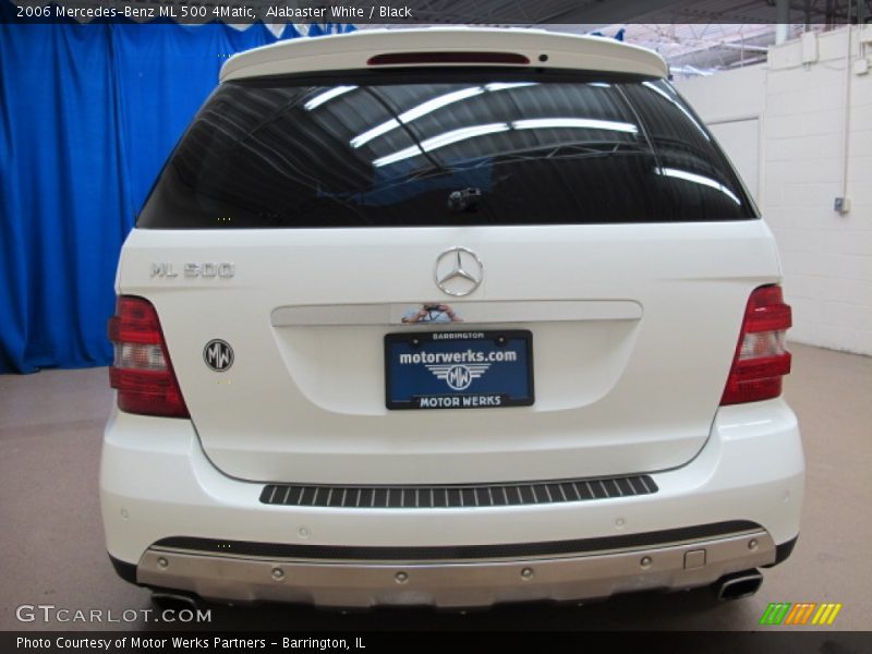 Alabaster White / Black 2006 Mercedes-Benz ML 500 4Matic
