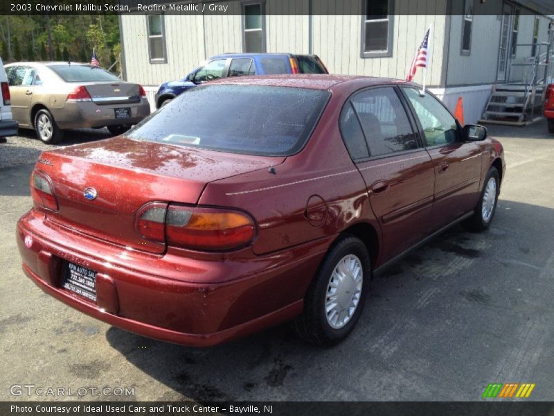 Redfire Metallic / Gray 2003 Chevrolet Malibu Sedan
