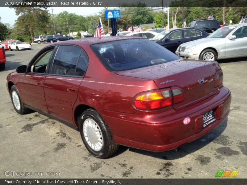 Redfire Metallic / Gray 2003 Chevrolet Malibu Sedan