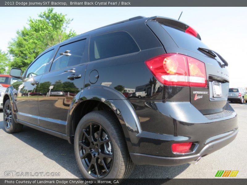 Brilliant Black Crystal Pearl / Black 2013 Dodge Journey SXT Blacktop