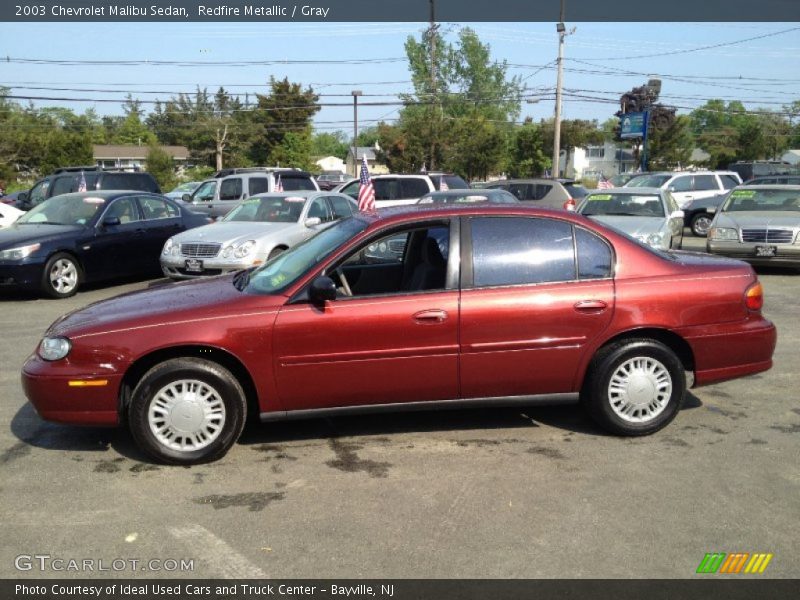 Redfire Metallic / Gray 2003 Chevrolet Malibu Sedan