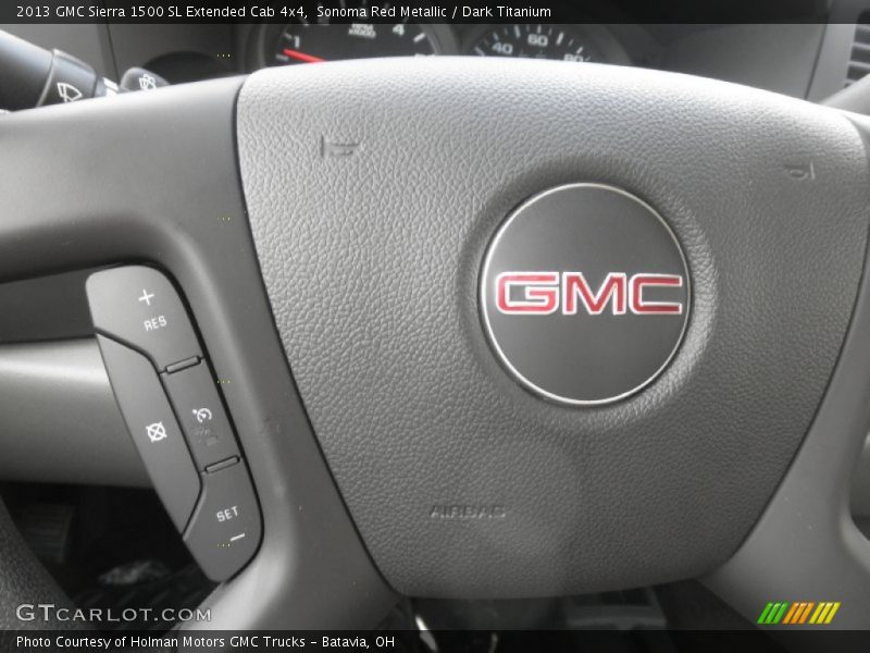 Sonoma Red Metallic / Dark Titanium 2013 GMC Sierra 1500 SL Extended Cab 4x4