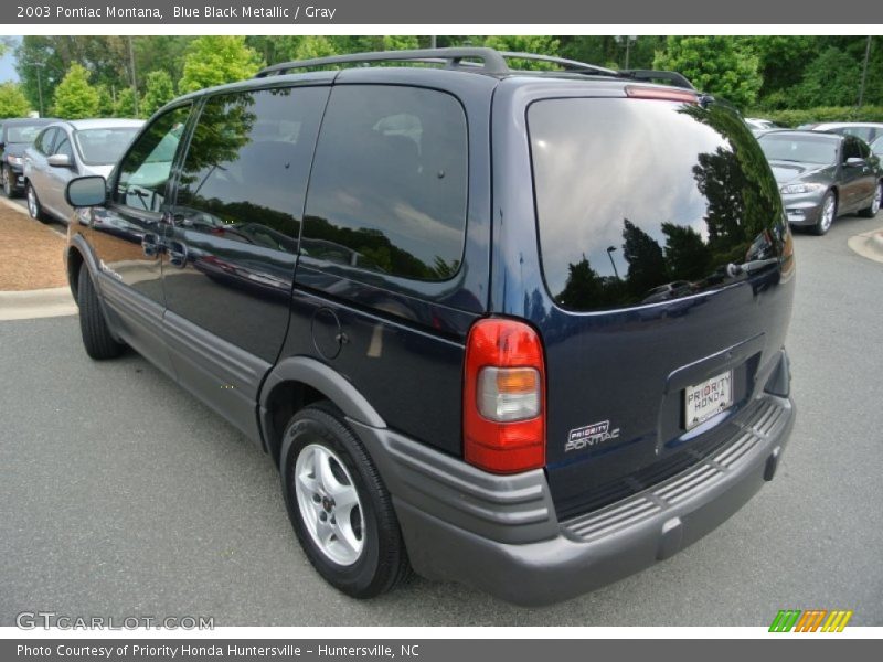 Blue Black Metallic / Gray 2003 Pontiac Montana